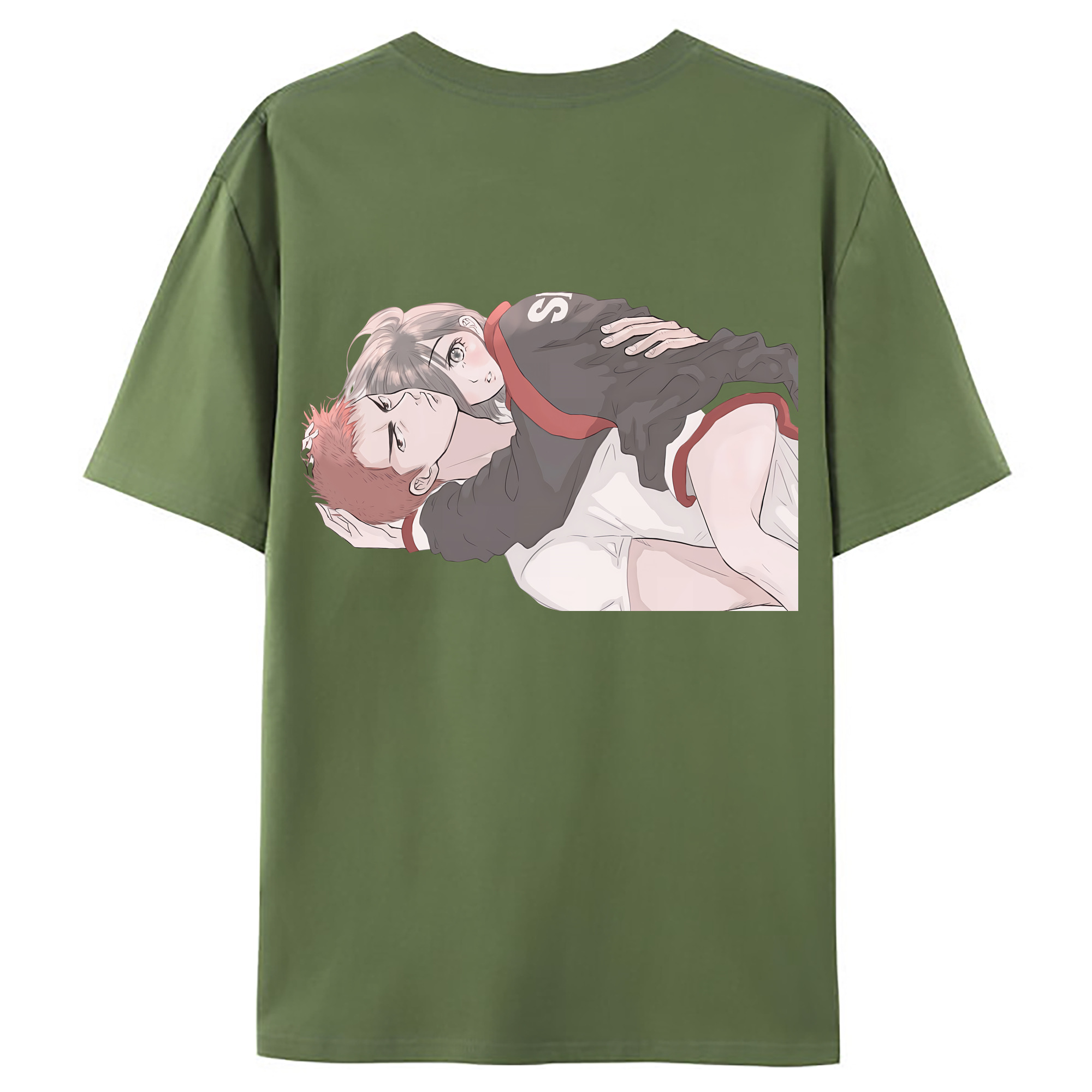 （画像用） SLAM DUNK／スラムダンク 綿100％ メンズ半袖Tシャツ（バックプリント） 通気性